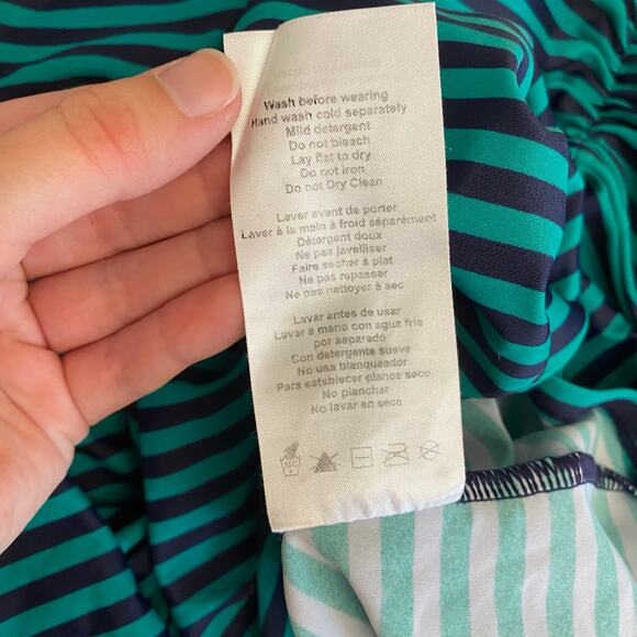 Motherhood Beach Bump Green Black Tankini‎ Set Swim suit Size XL Beach Vacation - Picture 10 of 13